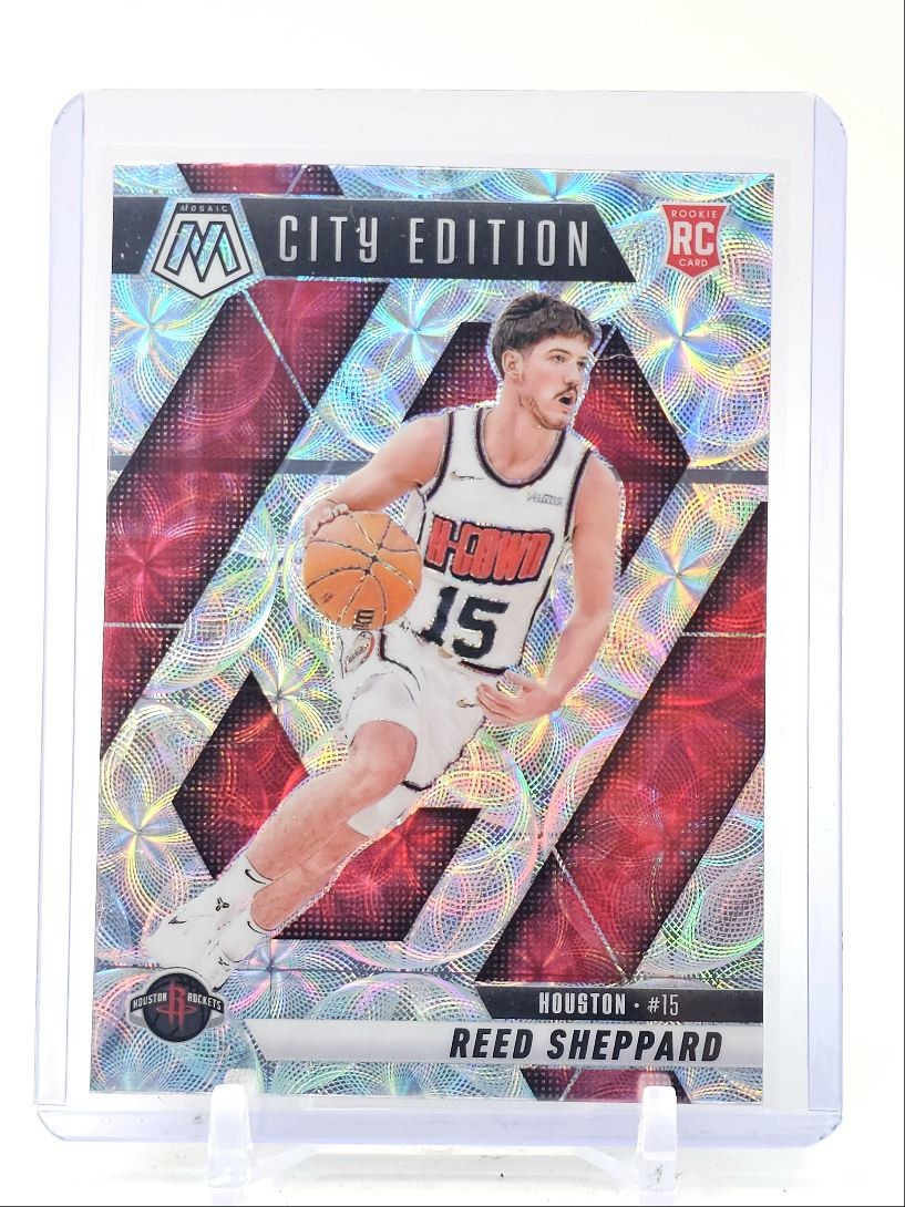 REED SHEPPARD 2024-25 MOSAIC ROOKIE CITY EDITION INTERNATIONAL RC Q5997