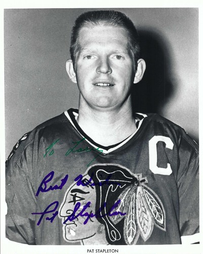 Nick Lardis signed Chicago Blackhawks 8x10 photo