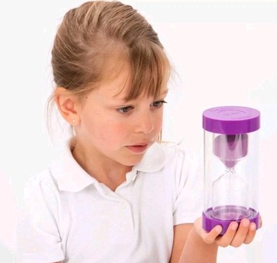 Lila 15 Minuten sensorischer Sand Timer pädagogisches visuelles Spielzeug Autismus Werkzeug Sanduhr