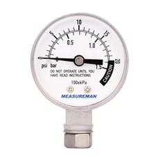 Stainless Steel Pressure Cooker Gauge 2" Dial Steam Gauge with Gasket and Nut