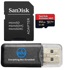 SanDisk 512GB UHS-I MicroSDXC Pro Memory Card for Osmo 360 & Action Camera Bu...