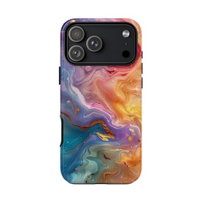 Pastel Hydro Dip Marble Peach Blue