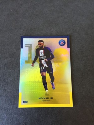 2022-23 Topps PSG Team Set Neymar JR. Santos Brazil Gold 13/50