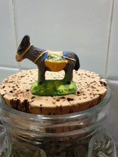 Santon Creche Noël nativite Marcel Carbonel Taille 1 4 cm Ane Chargé De Fruits 