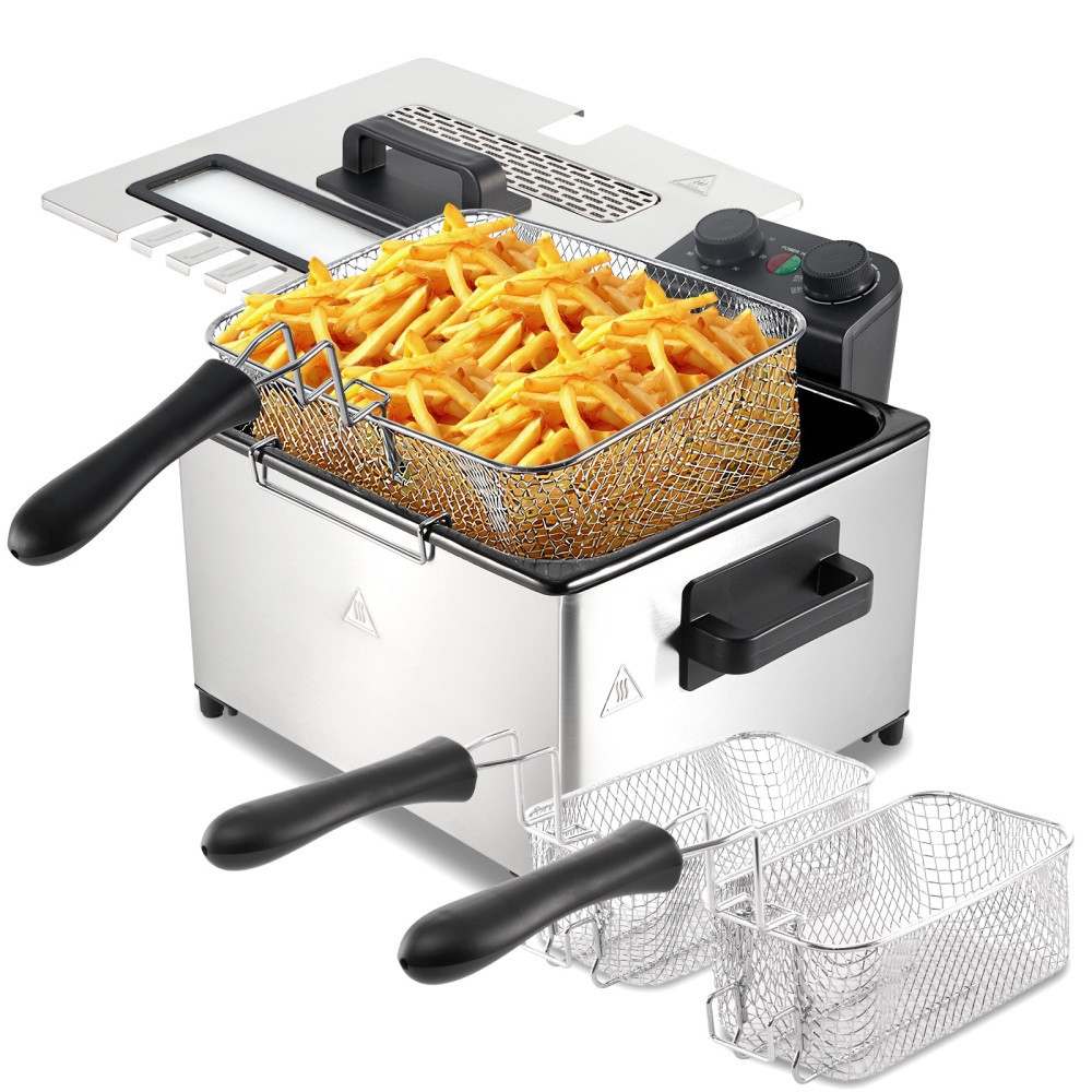 1700w With Timer & Temp Control 3 Baskets,view Lid Dishwashe
