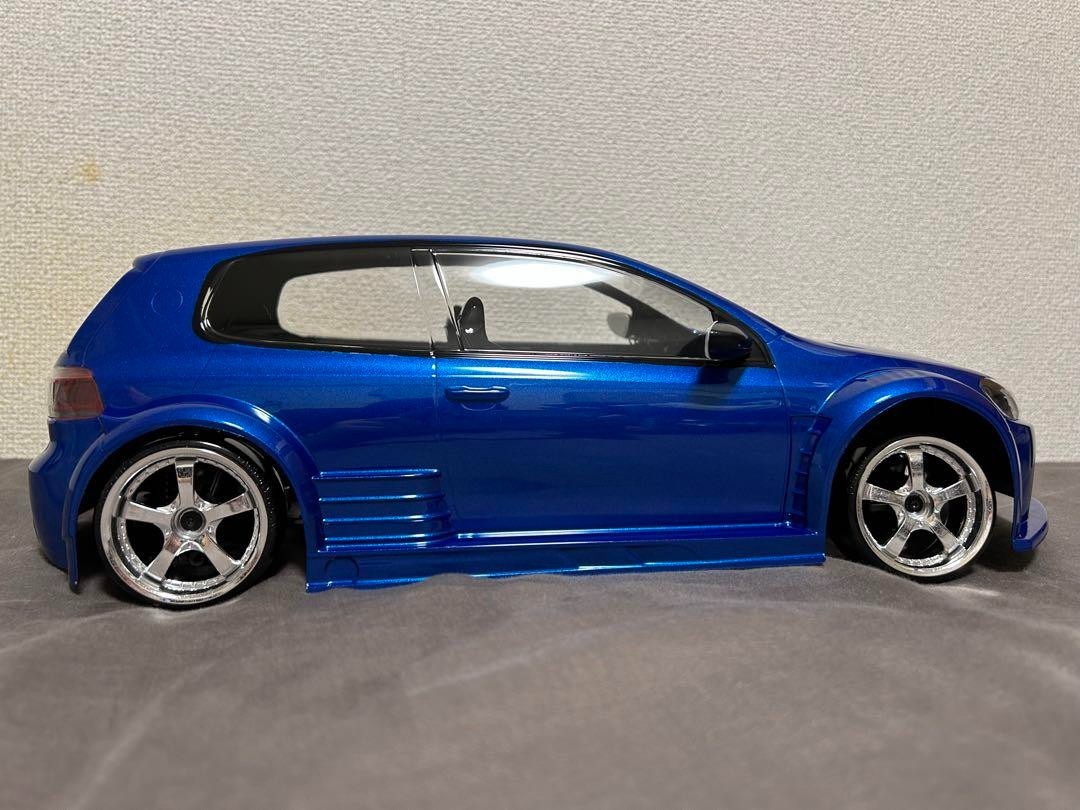Volkswagen Golf 6 GTI RC Car Body Shell Only 1:10 Blue All Painted