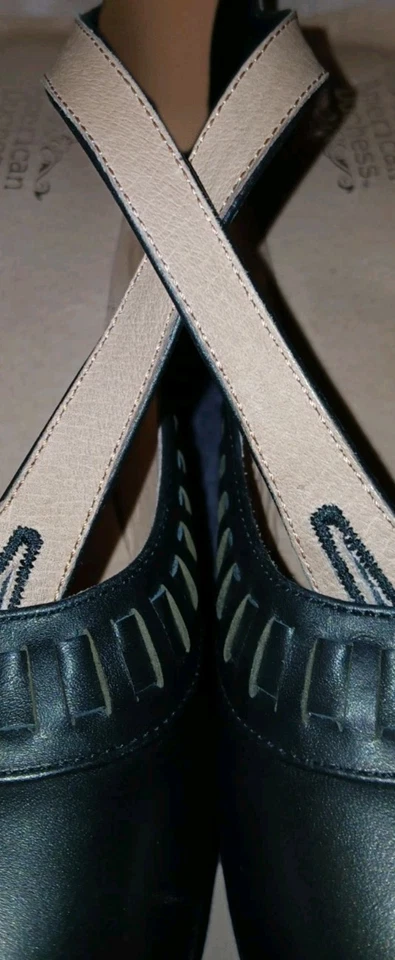 American Duchess Shoes 1920s Majorie Black Leather US Sz 8 NWOB 2" Heel Classic - Image 4 of 4