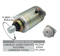 Startermotor 1791165 Piaggio Vespa PK XL Plurimatic 50 1985 1986 1987