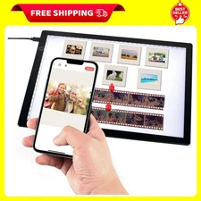 Slide Viewer Light Pad for Slides and Film Negative Scanning Ultra-Thin A4 Si...