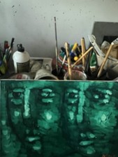 Quadro Velate Del Maestro XANTE Battaglia Olio Su Tela 30x20 Cm Autenticato