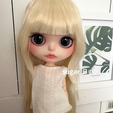 Custom ICY Puppe weiß blondes Haar glattes H...
