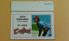 Keith Hernandez Cardinals 1981 PERMA-GRAPHICS PROOF White Border SCARCE WOW