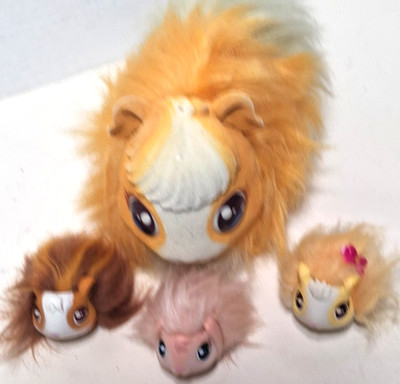 LITTLE LIVE PETS GUINEA PIG MAMA & three babies. works & clean Lot of 4