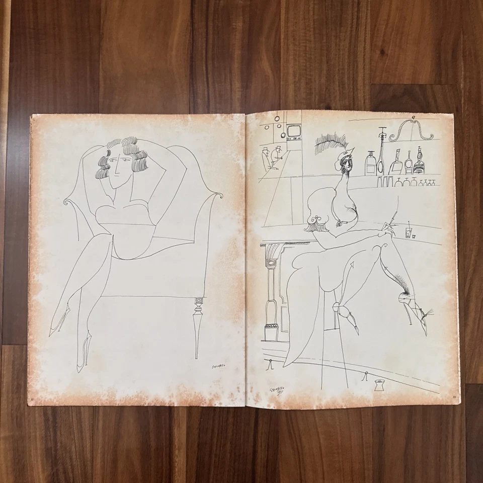 Derriere le Miroir 53-54, Saul Steinberg lithographs, Maeght 1953 vintageINV2099 - Image 2 of 4