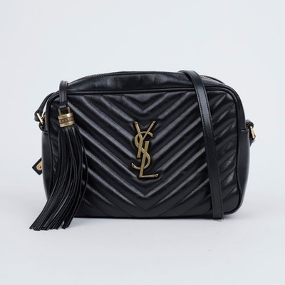 Saint Laurent Monogram Leder Lu Kamera Tasche Schwarz mit 157091392 [U]
