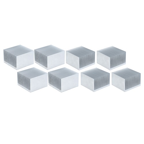 Lot De 4 Ailettes De Refroidissement Pour Dissipateur Thermique Module CPU 60 X - Zdjęcie 4 z 13