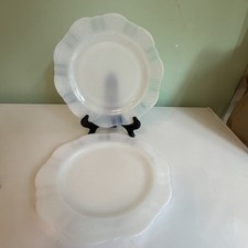 Set of 2 Macbeth-Evans American Sweetheart Monax 9.5" White Dinner Plate 