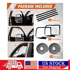 8PCS/Set Door Weatherstrip Seal Kit For 1983-1994 Chevy S10 Blazer GMC S15 NEW