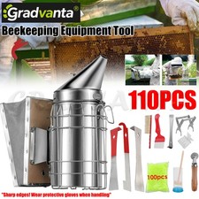 Beekeeping Equipment Tool Bee Smoker Brush Fork Hive Tool Bee Catcher Beehive AU