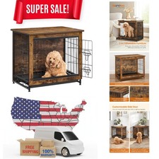 Elegant 27.2" Multi-Purpose Dog Crate for Medium and Small Breeds, Up to 30 lb