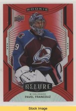2020-21 Upper Deck Allure Rookie SP Red Rainbow Pavel Francouz #143 READ 4hh