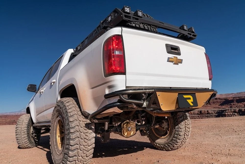 For Chevy Colorado 15-25 N-Fab Trail Series Cab Length Black Rock Sliders Foto 3 de 4