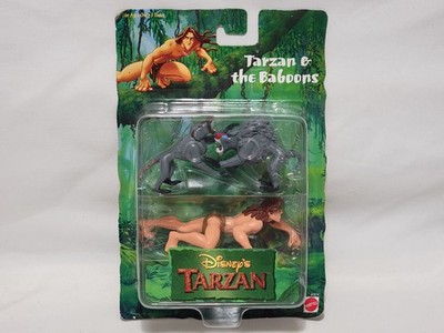 NEW (Read) Disney's Tarzan - Tarzan and & the Baboons Figure Set SEALED 1999