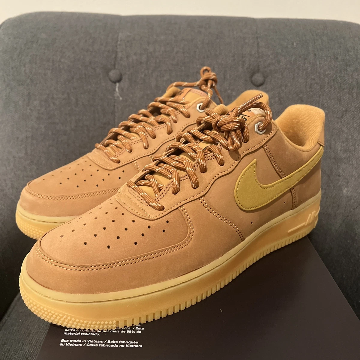 Nike Air Force 1 '07 Wheat for Sale | Authenticity Guaranteed | eBay