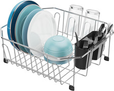Estante de secado de platos de fregadero pequeño - acero inoxidable para cocina RV