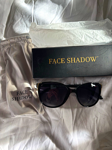 Face Shadow Women’s Cat Eye Polarised UV400 Sunglasses Black Frame/Lens