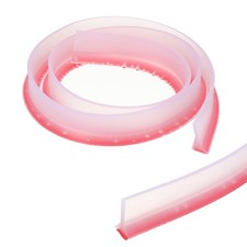 39 Inch Collapsible Shower Threshold Water Guards Clear 1.2" x 0.6" 