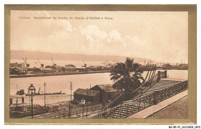 BO-BFP1-0938-PORTUGAL - LISSABON - Graf von Obidos Felsentreppen und Dock