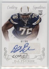 2013 Panini National Treasures Rookie Signatures 97/99 DJ Fluker #275 Auto 17xm