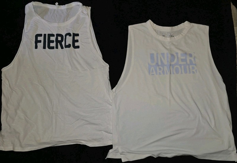 2 Under Armour Heat Gear Women's Tank Tops XL and Large