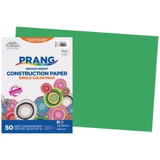 Prang (Formerly SunWorks) Construction Paper, Holiday Green, 12" x 18", 50