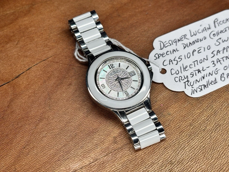 Relógio feminino Lucien Piccard edição especial diamante coleção CASSIOPEIA - Imagem 3 de 4