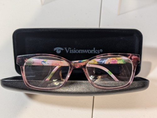 Monturas de gafas Vera Bradley Petite prado Superbloom SBM negro rosa 47-15-125 - Imagen 2 de 5
