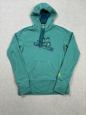 Adidas Womens Pullover Hoodie Size Small / S Green Teal