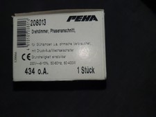 PEHA Drehdimmer 208013 60–400W 230V Phasenanschnitt Neu  Druckwechselschalter