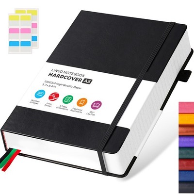 Hardcover Lined Notebook Journal For Writing 320 Pages Leather Thick College N