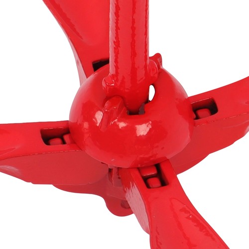 Red Folding Anchor Set For Small Boats Canoe Paddle Boards 1.5 3.3 5.5 7.1lb USA - Picture 12 of 20