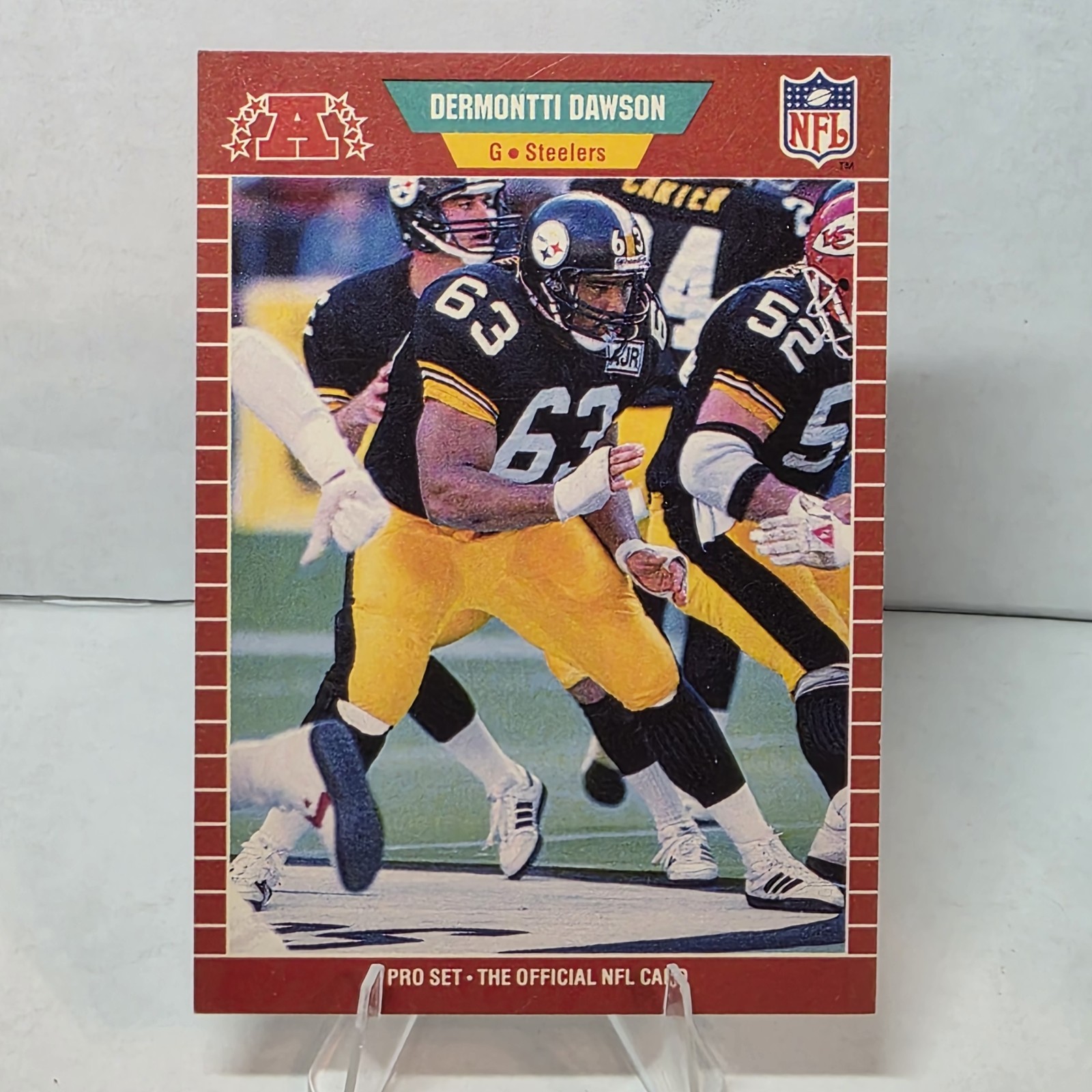 1989 Pro Set - Dermontti Dawson #344 (RC)