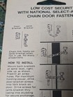 Vintage National Hardware Chain Door Fastener  V838 Made In The USA — photo 8