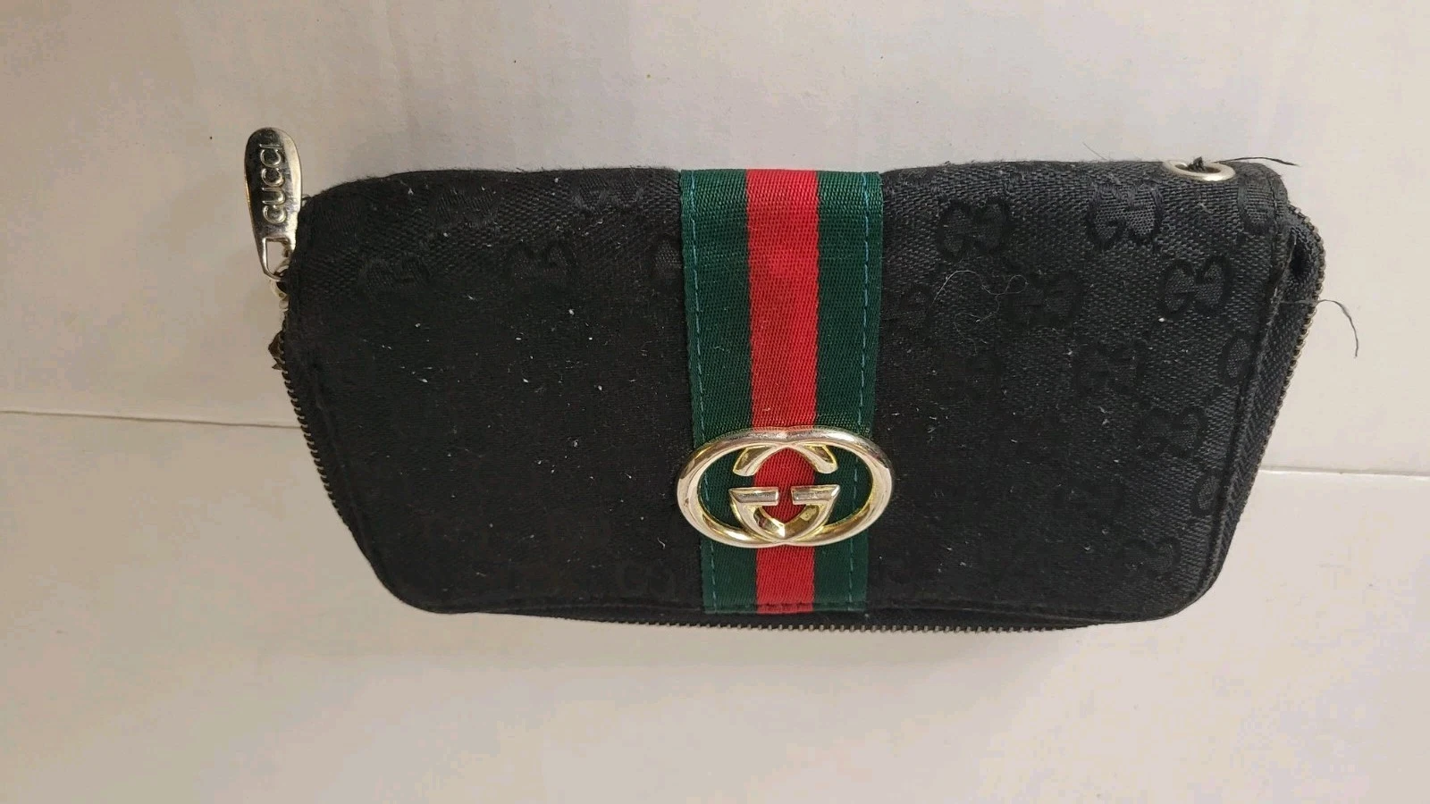 Portefeuille vintage classique Gucci Supreme Sherry Line