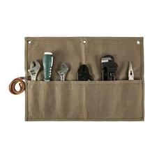 Chisel Roll Small Tool Pouch Bag Organizer Heavy Duty Waxed Canvas Multi-Purpose