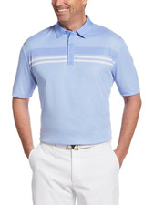 Callaway® Men’s Birdseye Block Polo,Cornflower Blue Size: L