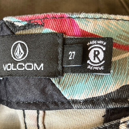 Vtg Y2K Volcom Frochickie Chino *Sold Out* Low Rise Tropical Floral Skate Surf - Picture 5 of 10