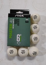 PALLINA DA PING PONG STIGA MASTER BIANCA ABS 1 STELLA SET 6 PZ (2C4-534)