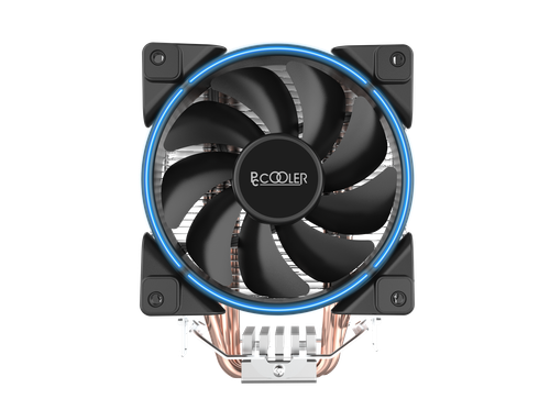 PCCOOLER GI-X3 CPU-Kühler, 120mm Lüfter in Blau, 125W TDP, Für Intel und AMD - Bild 2 von 5