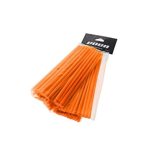 Couvre rayon Voca spokes orange pour kit avant et arriere de moto